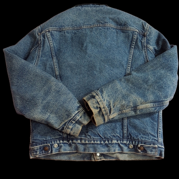 💥Rare 1980's Levi's Denim Sherpa Jacket. - Picture 2 of 7